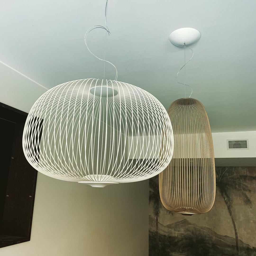 Aero Lightweight Spokes Cage Pendant Light