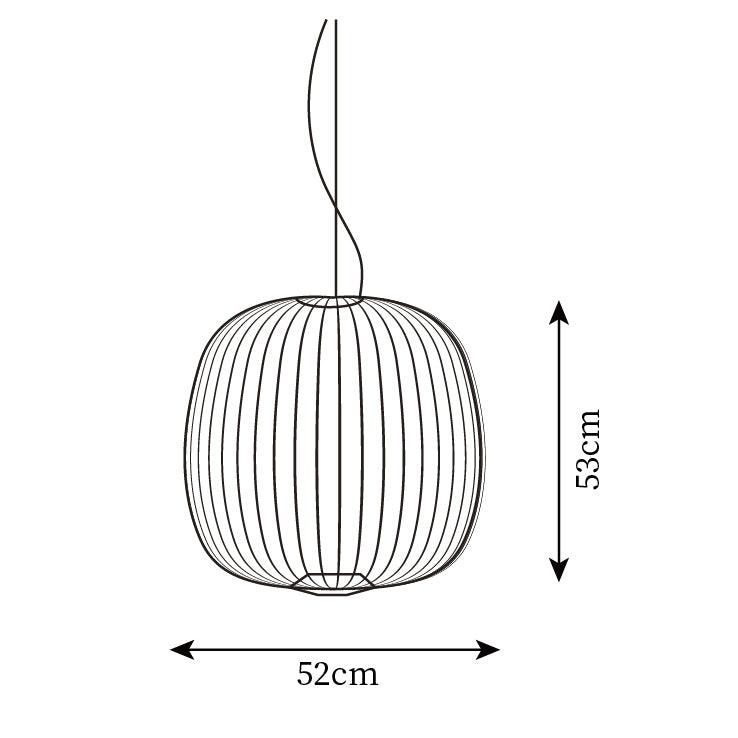 Aero Lightweight Spokes Cage Pendant Light