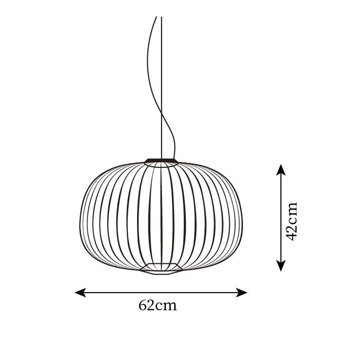 Aero Lightweight Spokes Cage Pendant Light