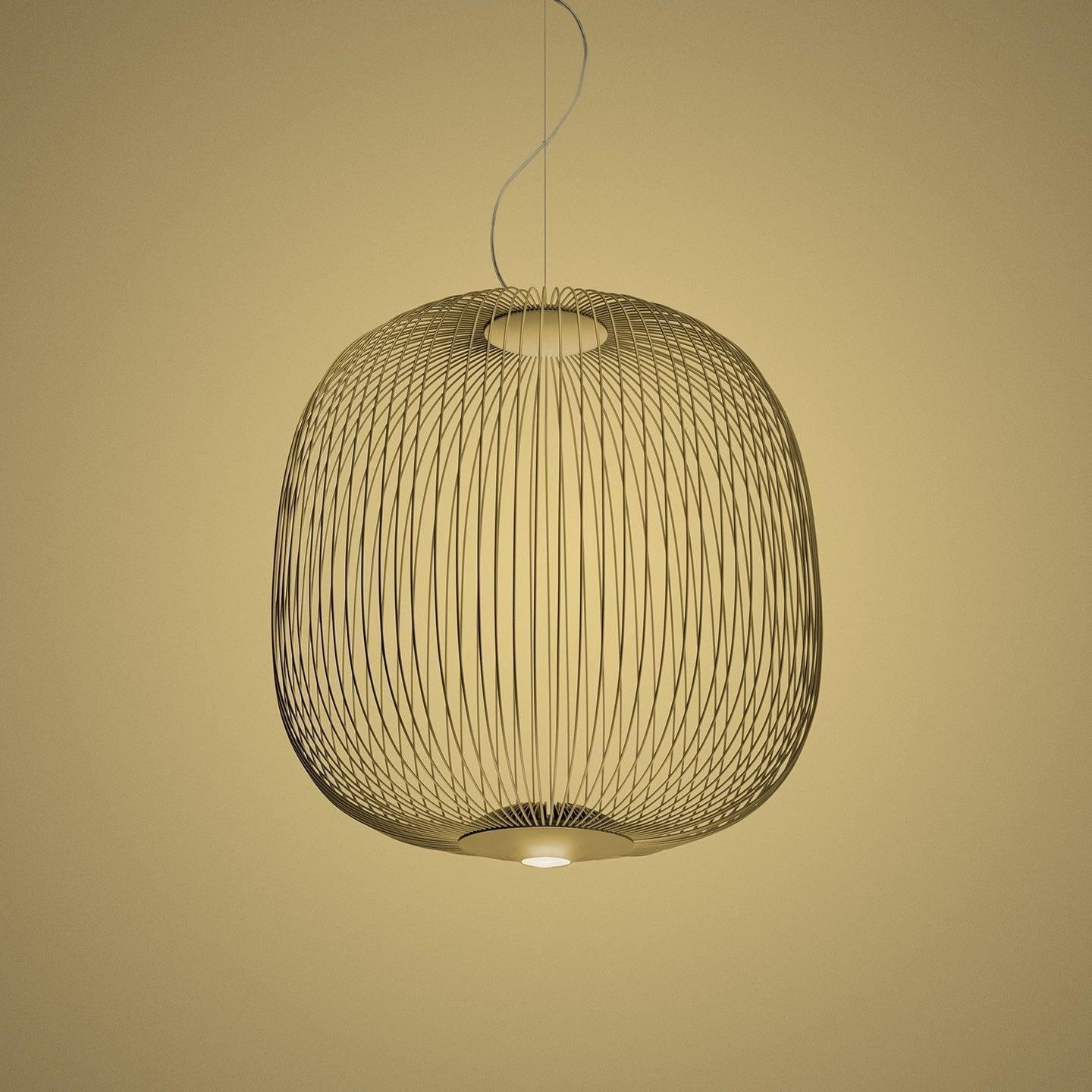 Aero Lightweight Spokes Cage Pendant Light