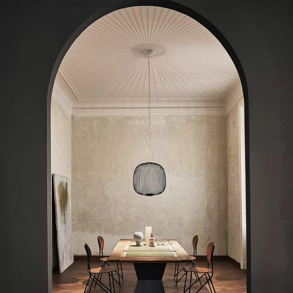 Aero Lightweight Spokes Cage Pendant Light