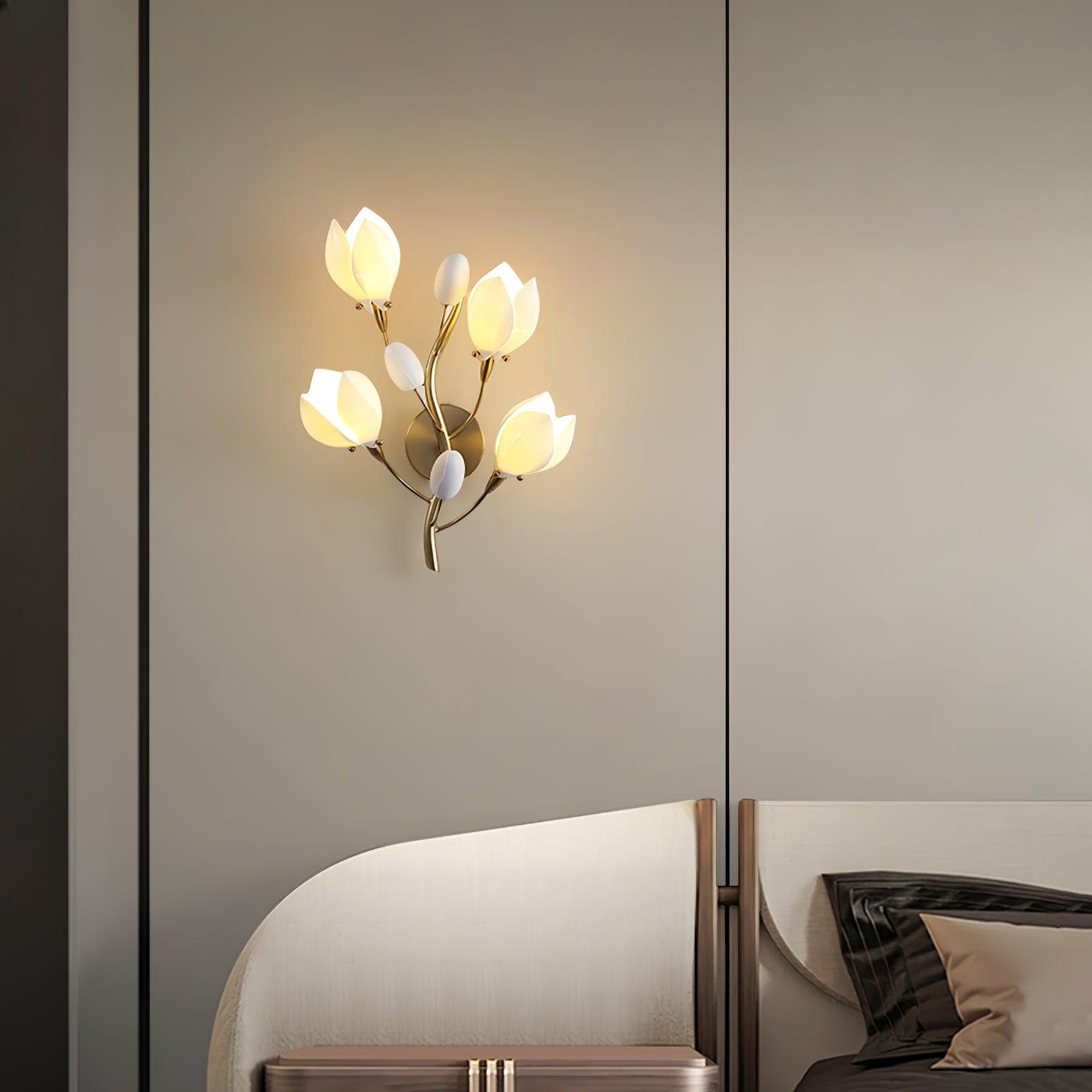 Zasila Magnolia Elegance Ceramic Wall Lamp - Letslighting