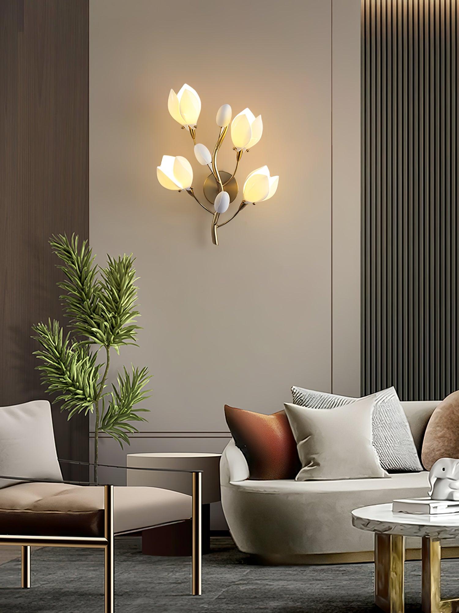 Zasila Magnolia Elegance Ceramic Wall Lamp - Letslighting