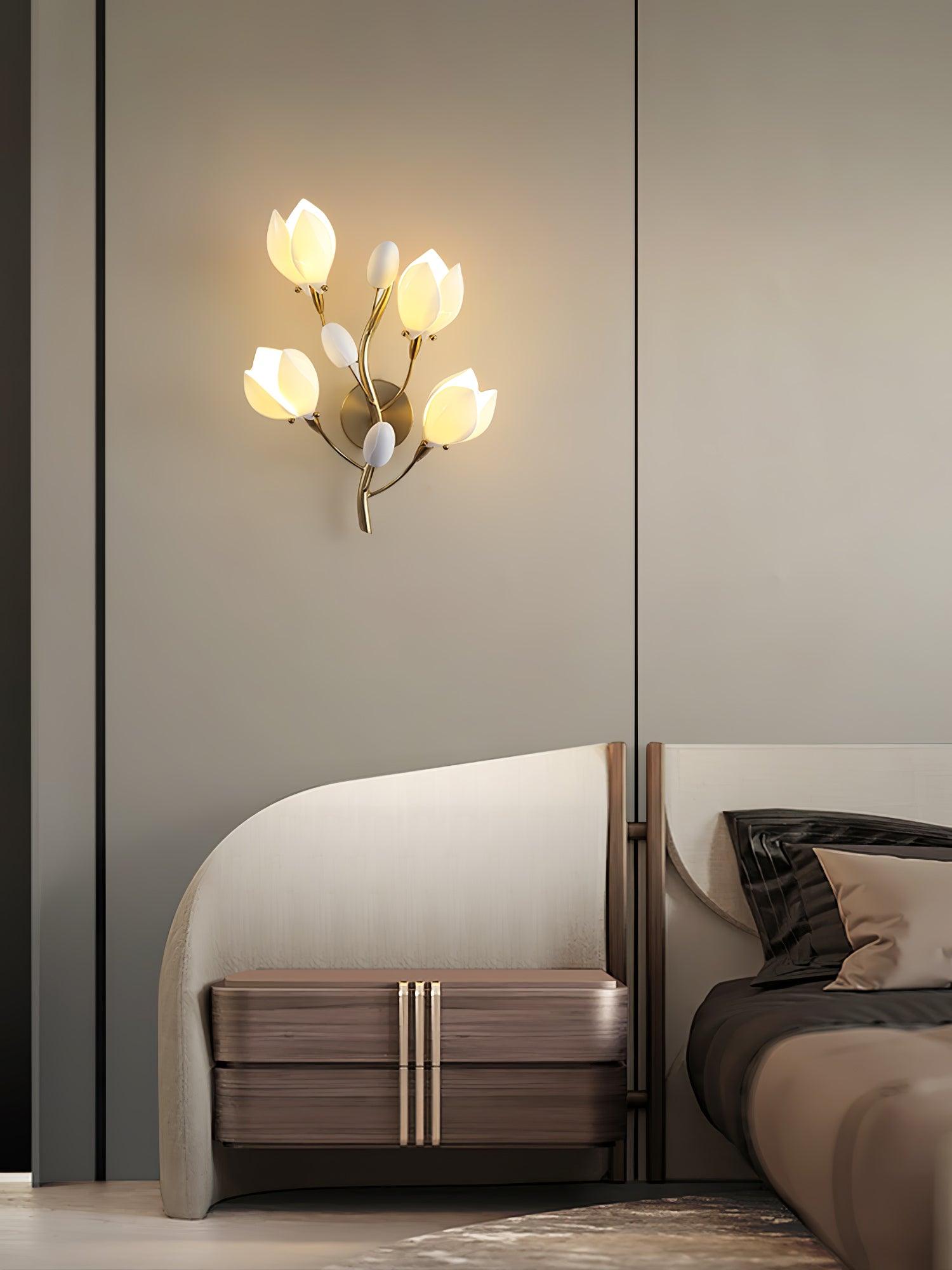 Zasila Magnolia Elegance Ceramic Wall Lamp - Letslighting