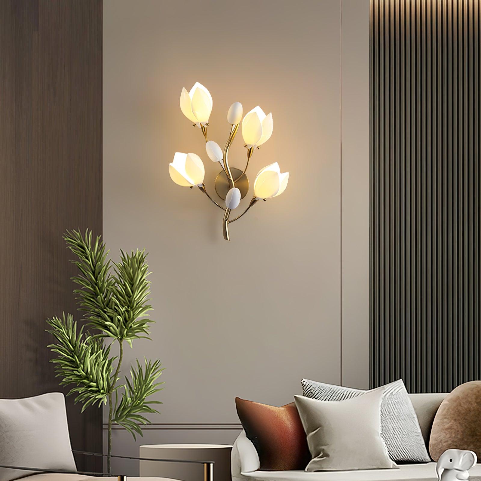 Zasila Magnolia Elegance Ceramic Wall Lamp - Letslighting