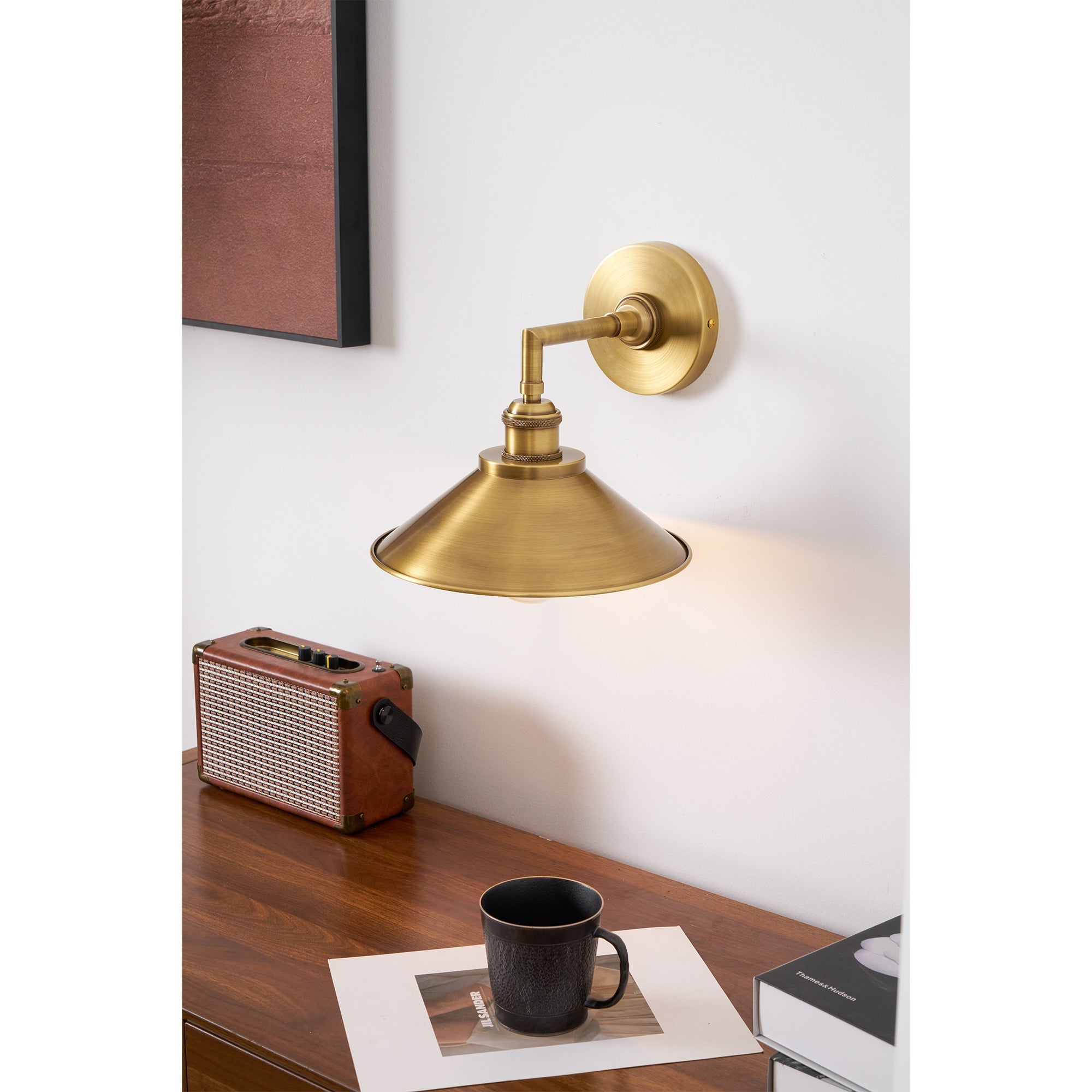 Osile Modern Minimalist Brass Wall Lamp - Letslighting
