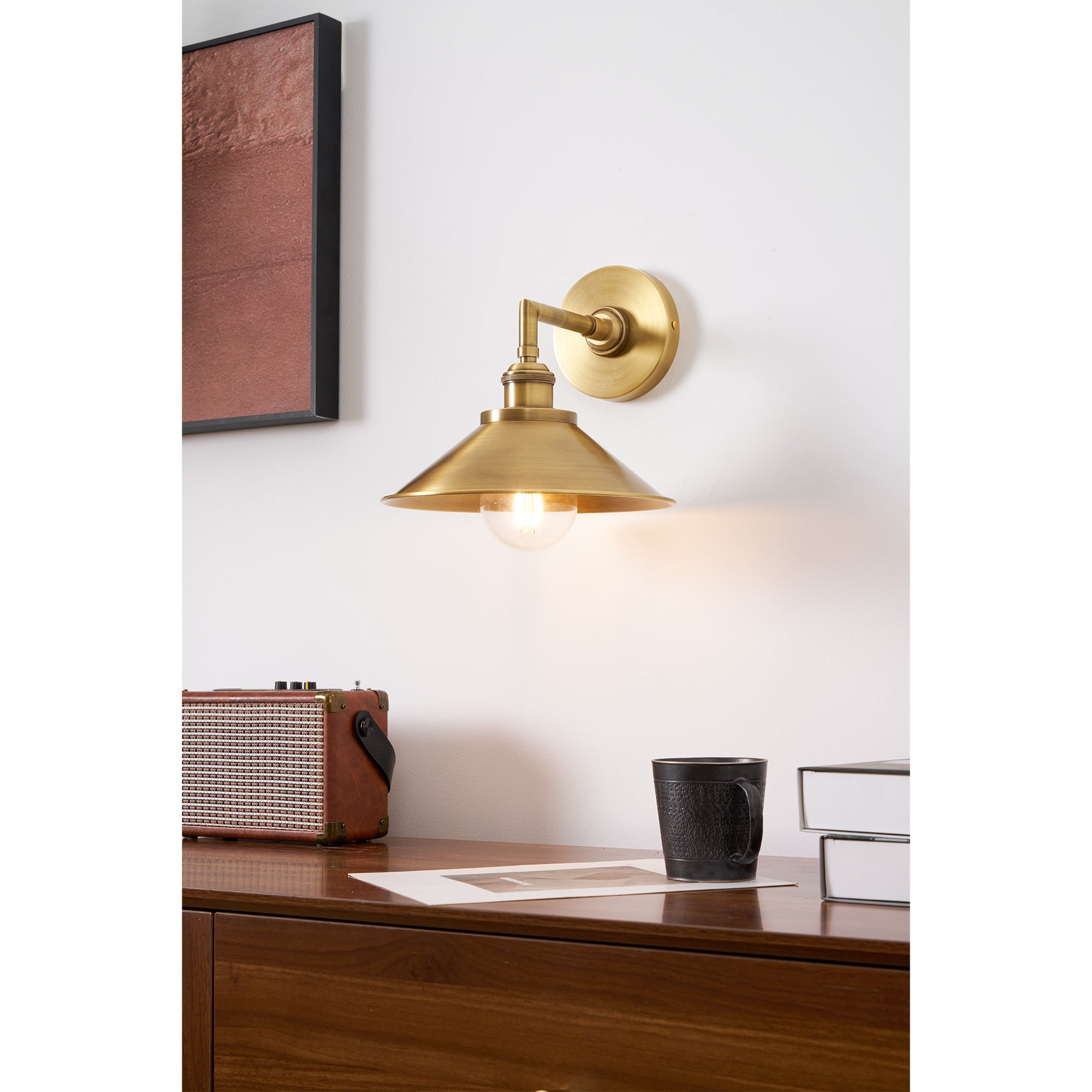 Osile Modern Minimalist Brass Wall Lamp - Letslighting