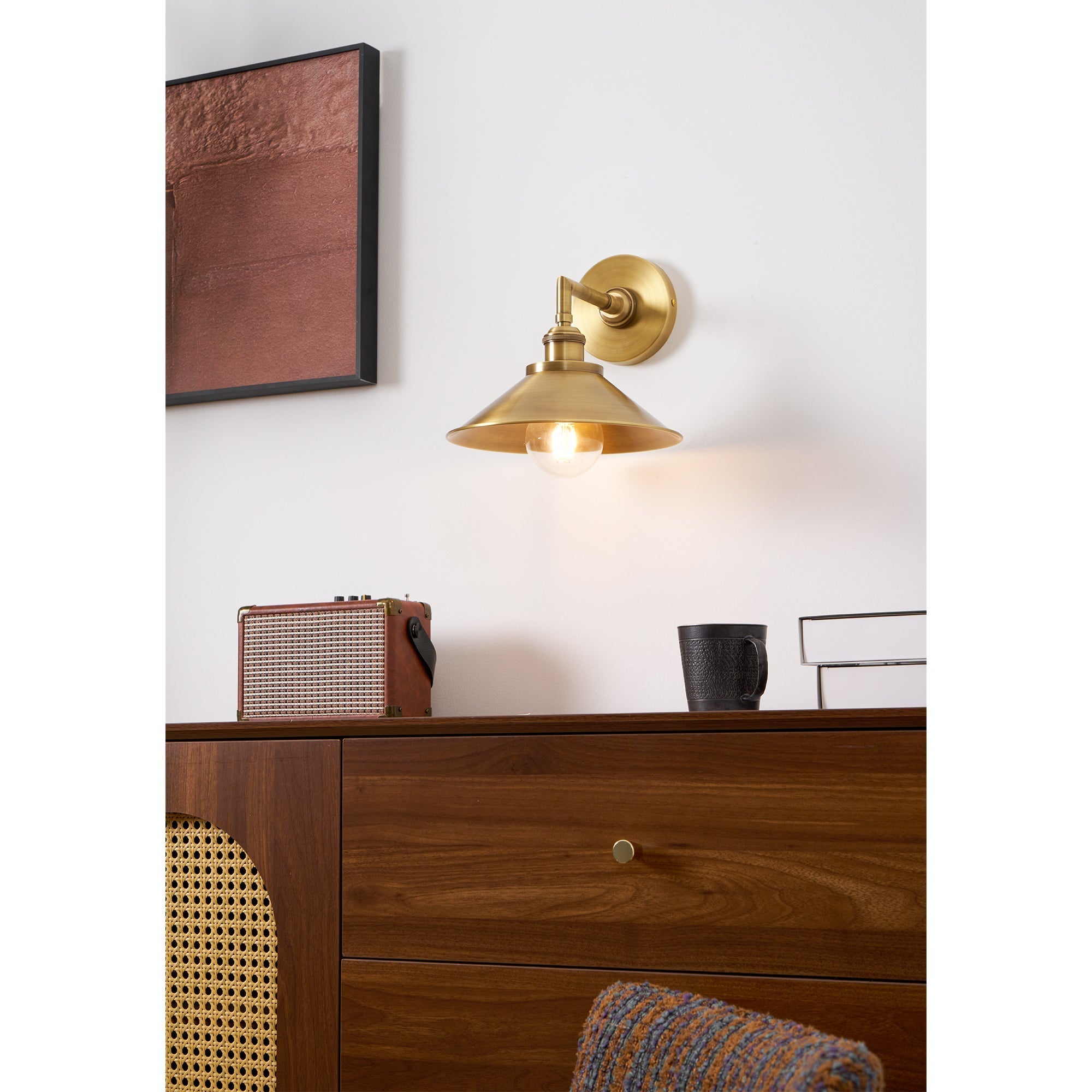 Osile Modern Minimalist Brass Wall Lamp - Letslighting