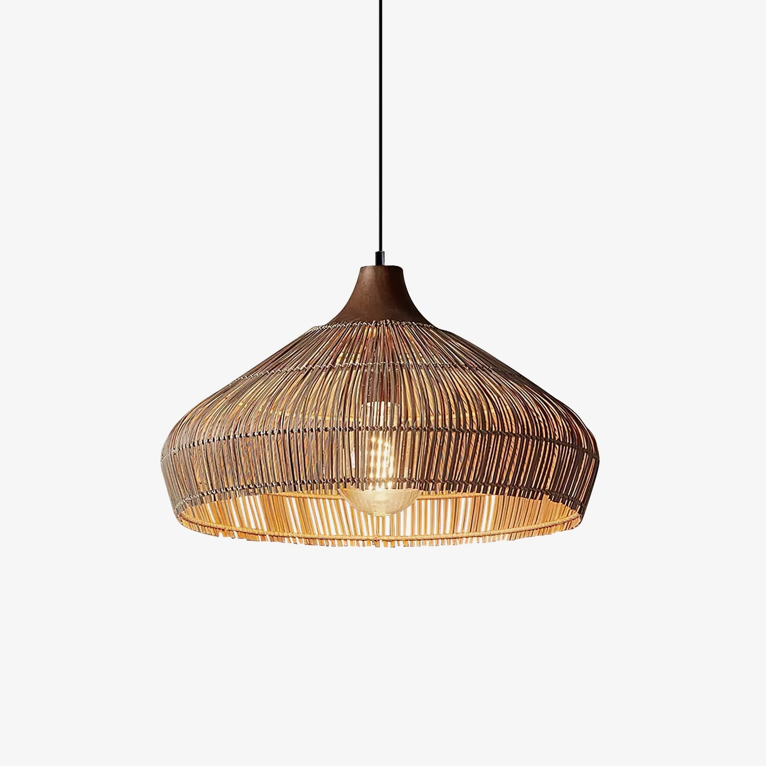 Lythean Elegance Art Rattan Wood Pendant Light - Letslighting
