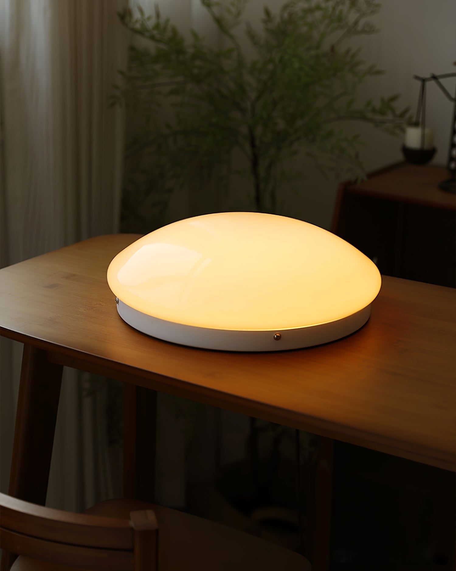 Alcaria Modern Minimalist Glass Flush Ceiling Light - Letslighting