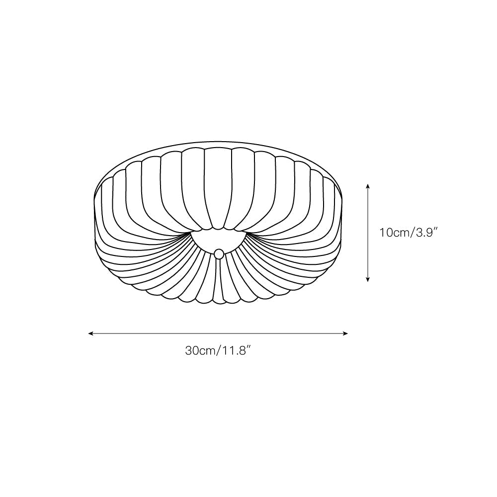 Zathee Modern Minimalist Glass Flush Mount Ceiling Light - Letslighting