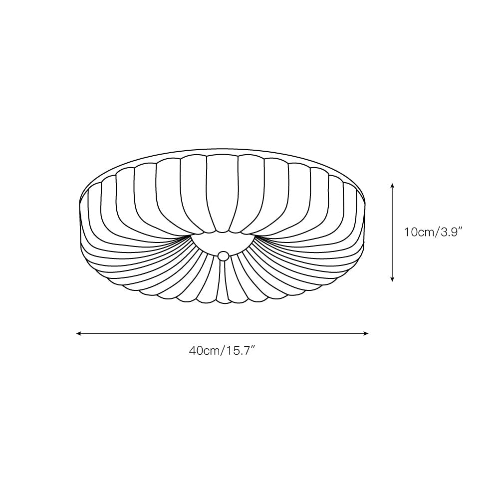 Zathee Modern Minimalist Glass Flush Mount Ceiling Light - Letslighting