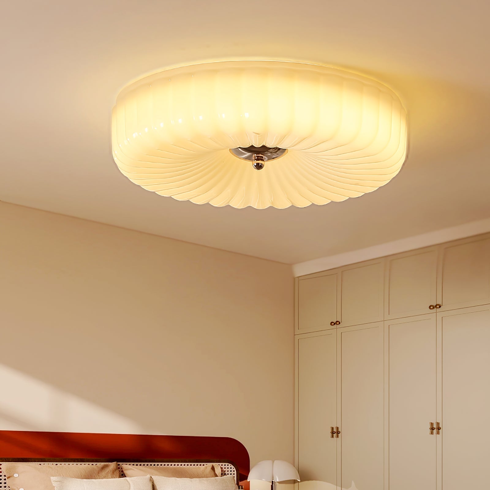 Zathee Modern Minimalist Glass Flush Mount Ceiling Light - Letslighting