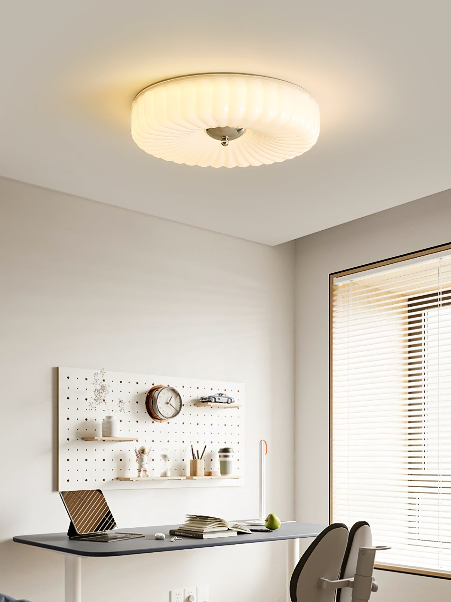 Zathee Modern Minimalist Glass Flush Mount Ceiling Light - Letslighting