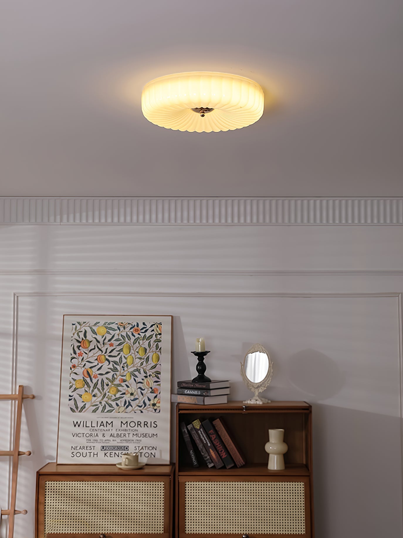 Zathee Modern Minimalist Glass Flush Mount Ceiling Light - Letslighting