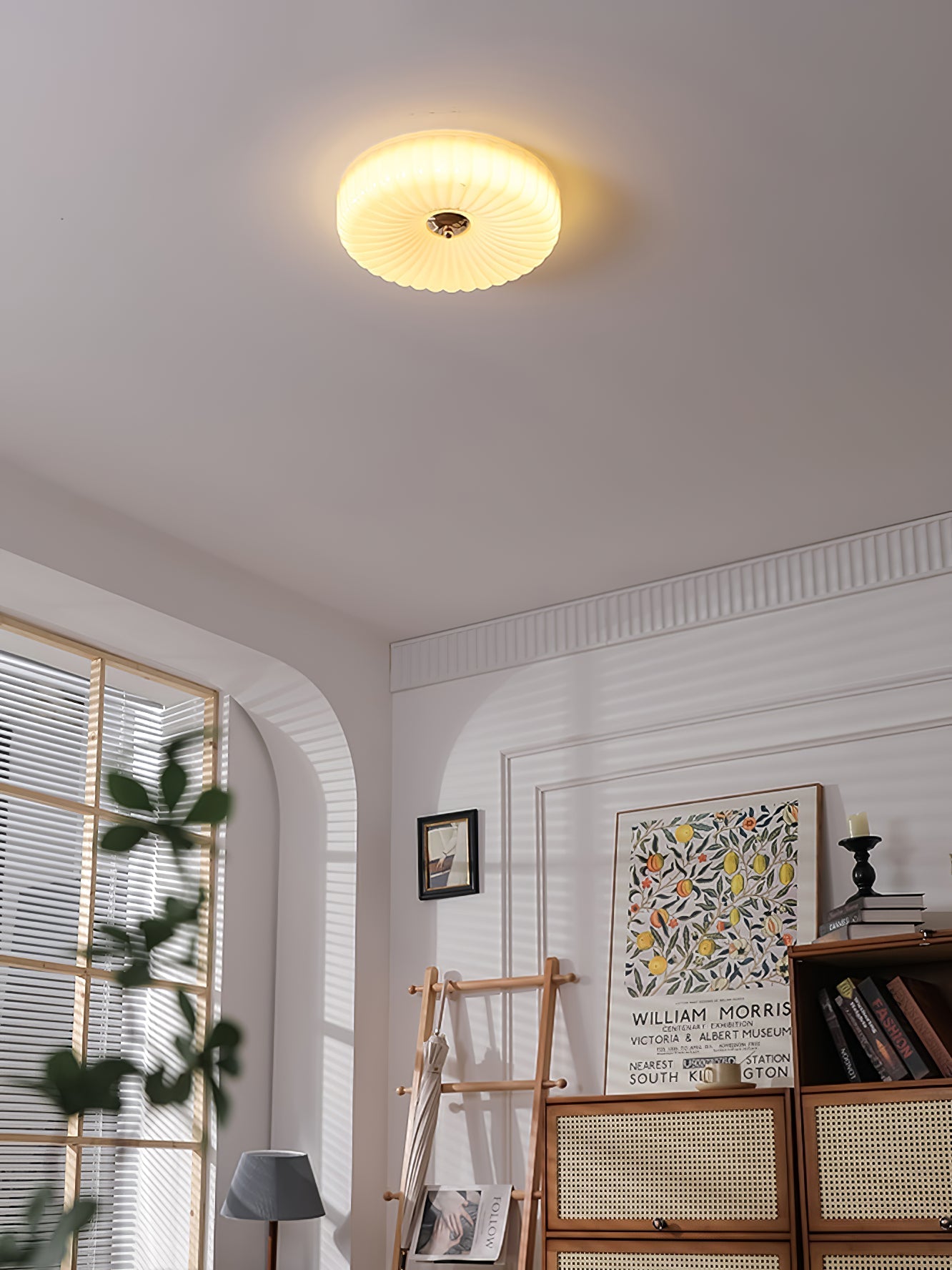 Zathee Modern Minimalist Glass Flush Mount Ceiling Light - Letslighting