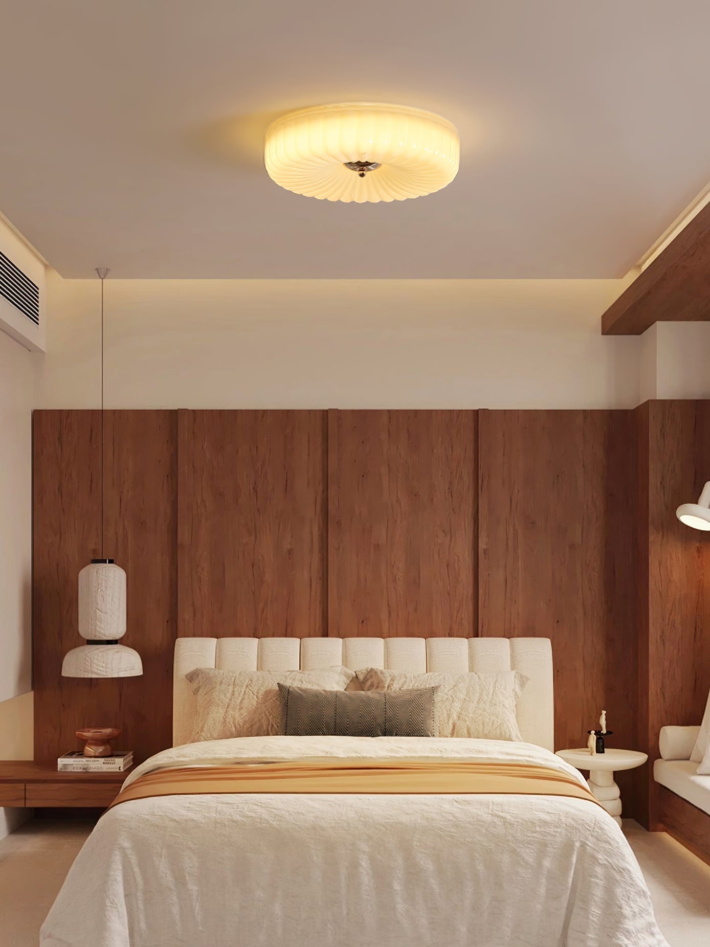 Zathee Modern Minimalist Glass Flush Mount Ceiling Light - Letslighting