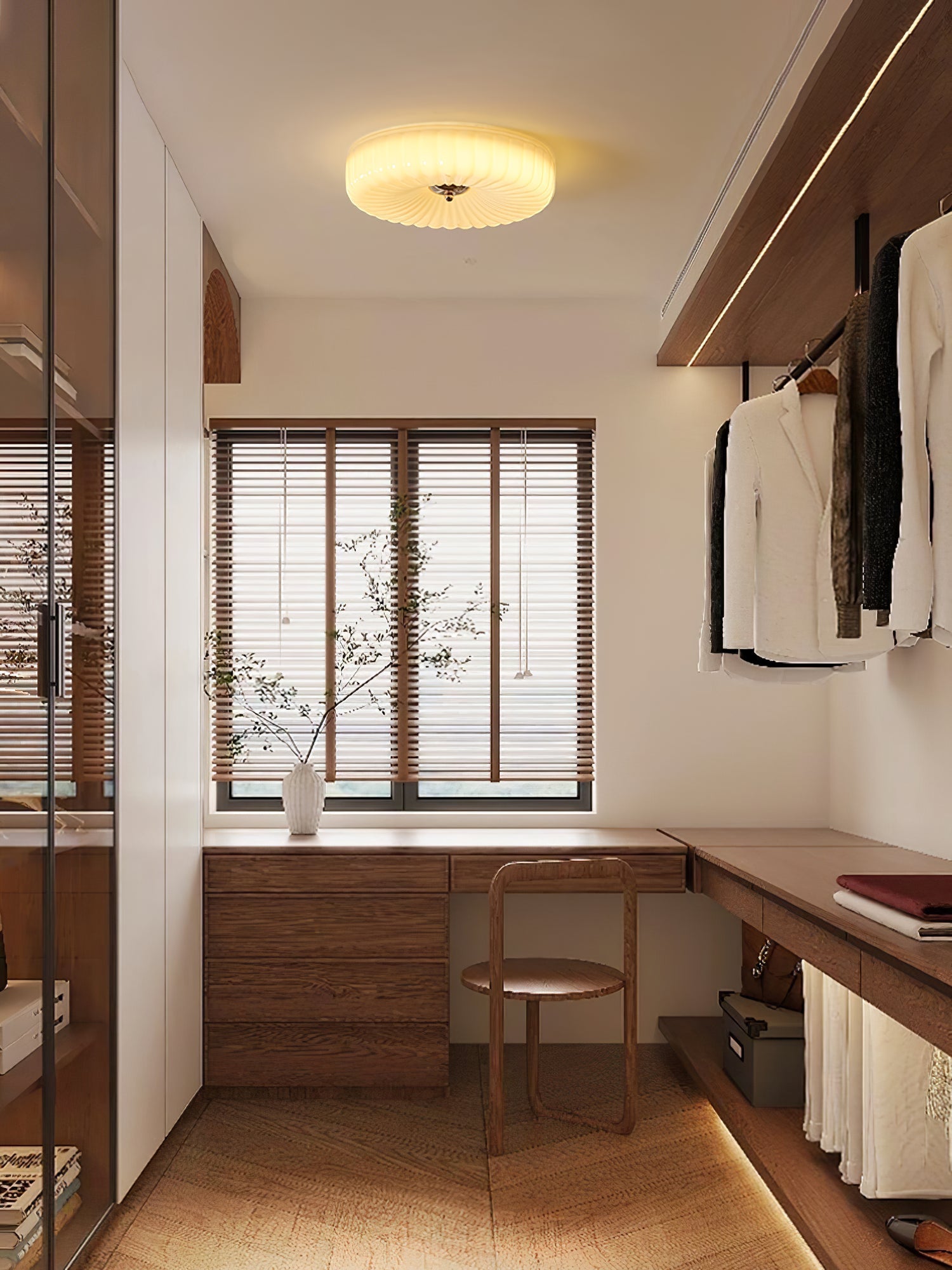 Zathee Modern Minimalist Glass Flush Mount Ceiling Light - Letslighting