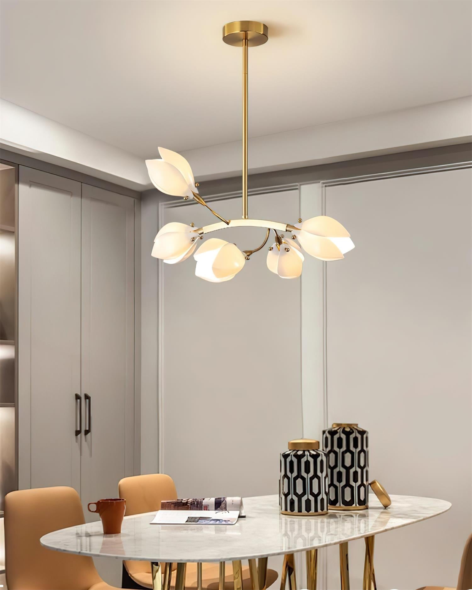 Willow Bloom Chandelier Curved Petal Branches - Letslighting