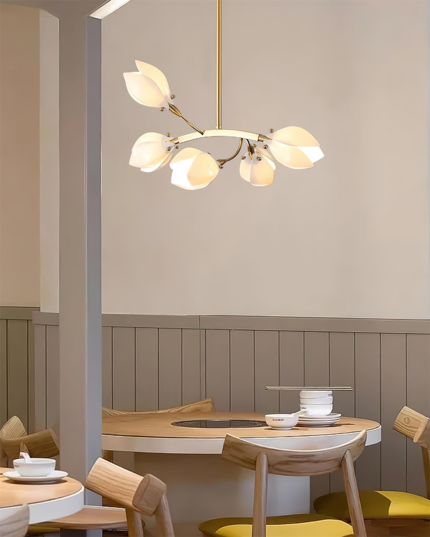 Willow Bloom Chandelier Curved Petal Branches - Letslighting