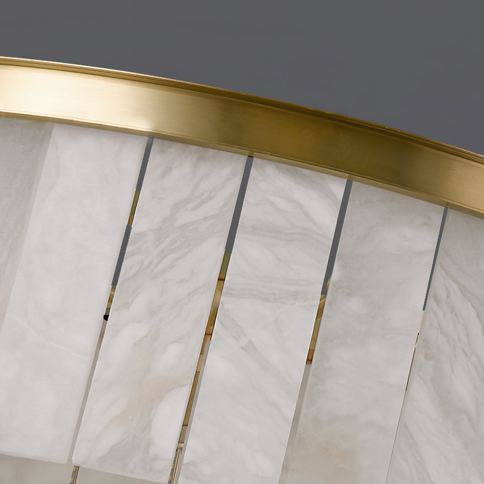 Windham Alabaster Chandelier Layered Halo - Letslighting