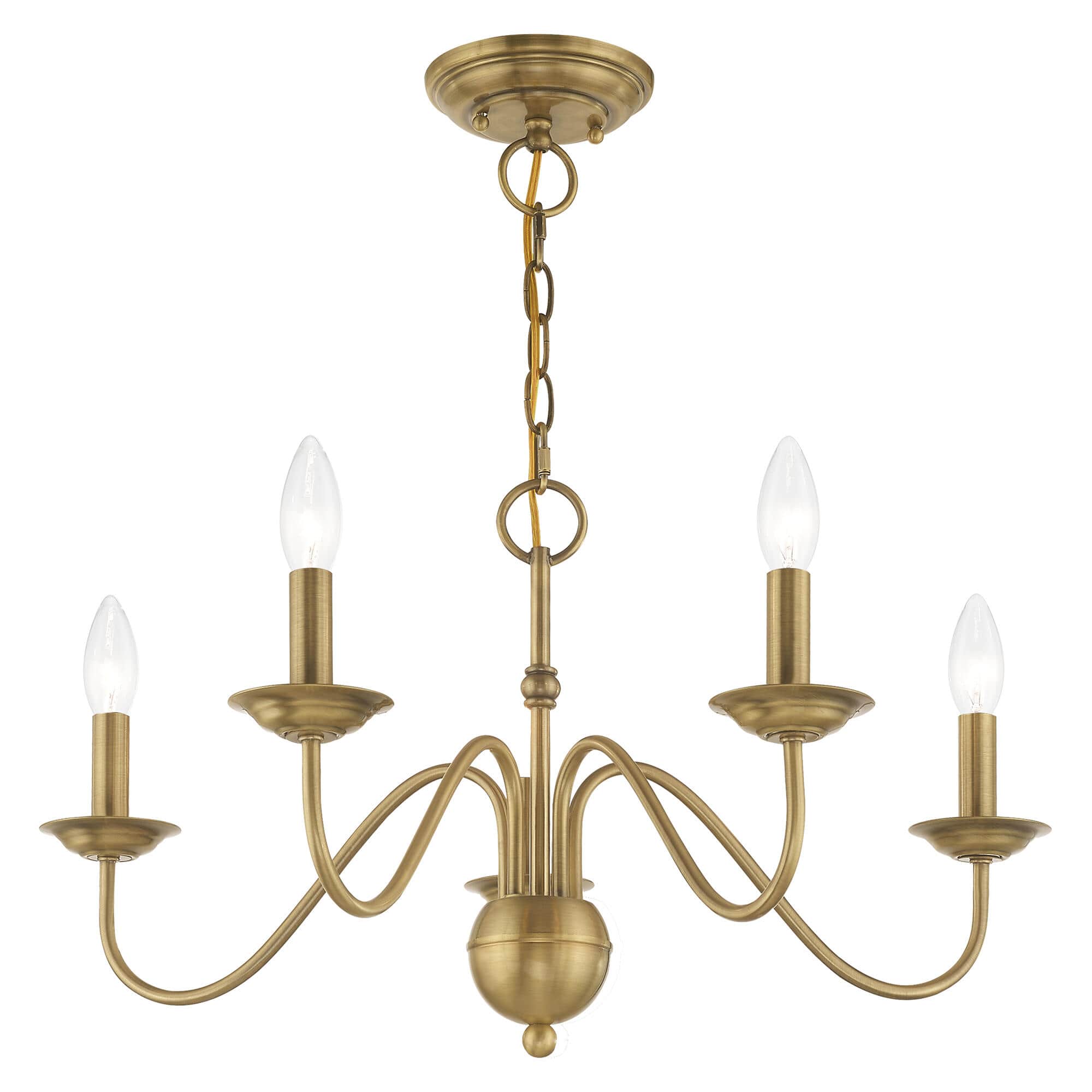 Avvarir Vintage Industrial Brass Chandelier - Letslighting