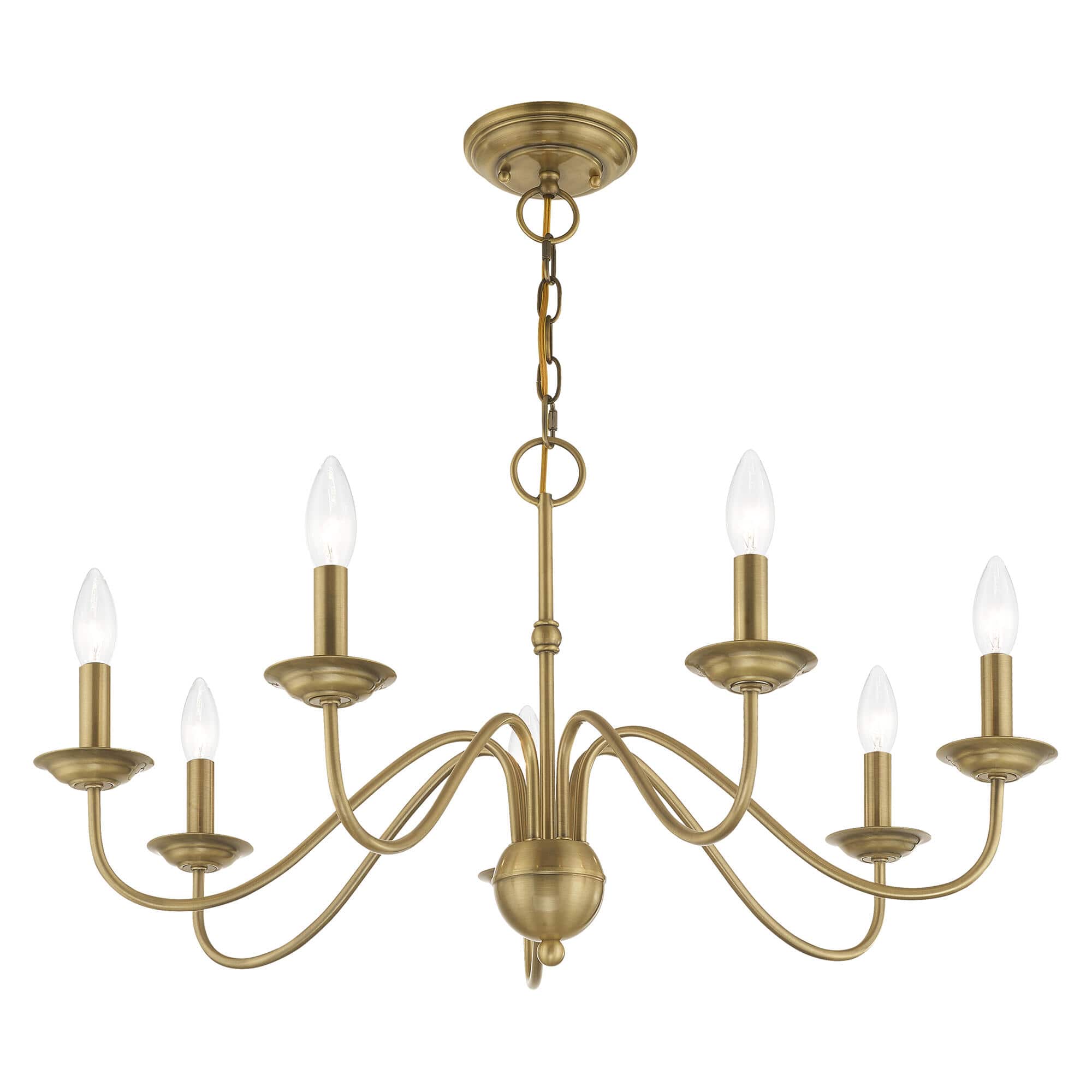 Avvarir Vintage Industrial Brass Chandelier - Letslighting