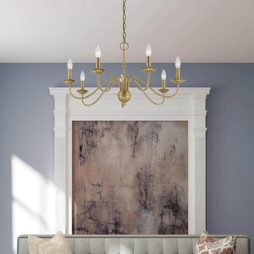 Avvarir Vintage Industrial Brass Chandelier - Letslighting