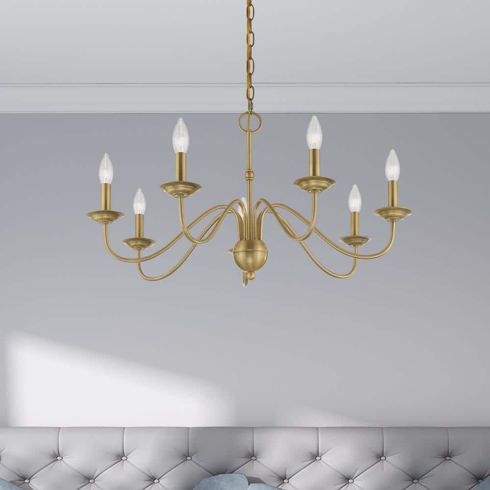 Avvarir Vintage Industrial Brass Chandelier - Letslighting