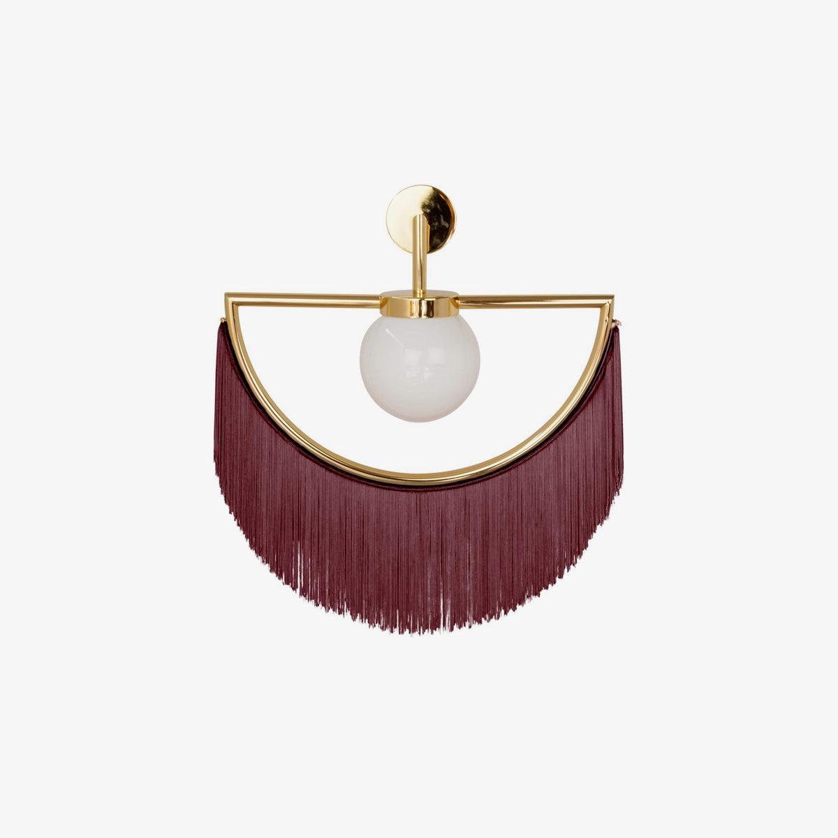 Verinyra Tassel Cute Fabric Glass Wall Lamp - Letslighting