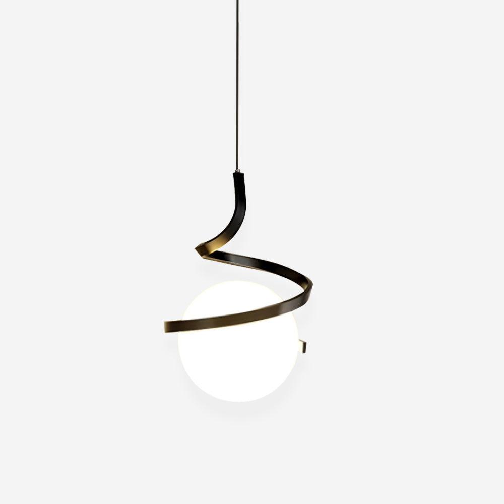 Wire Pendant Lamp Glass Spiral - Letslighting