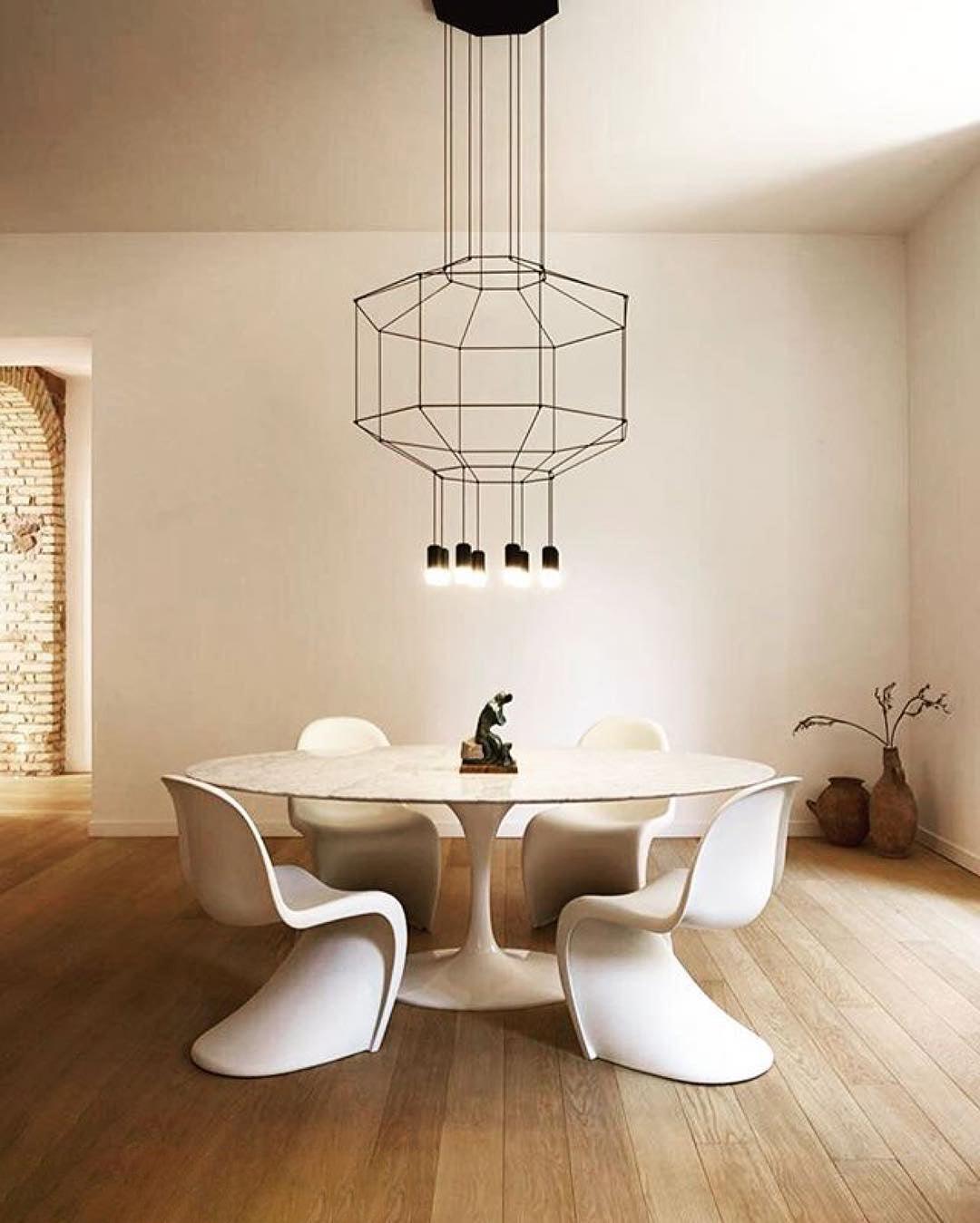Lustra Pendant Lamp Geometric Wire Black LED - Letslighting