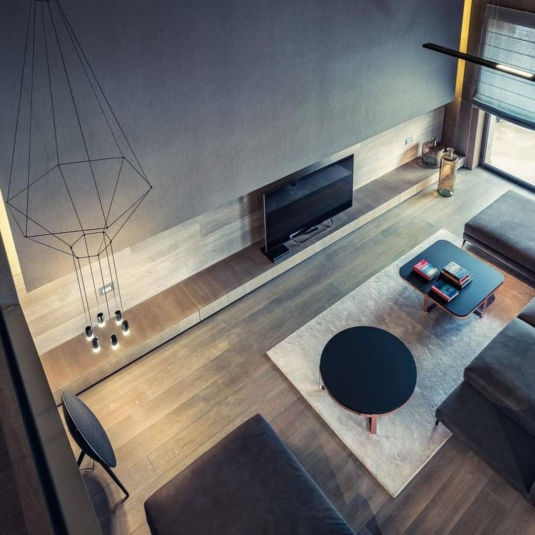 Lustra Pendant Lamp Geometric Wire Black LED - Letslighting