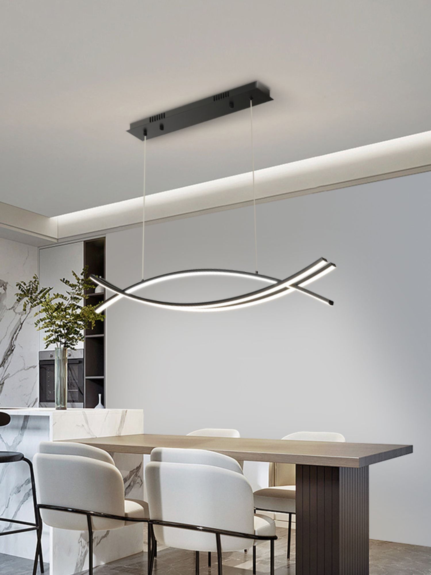 Curinis Modern Minimalist Art LED Chandelier - Letslighting