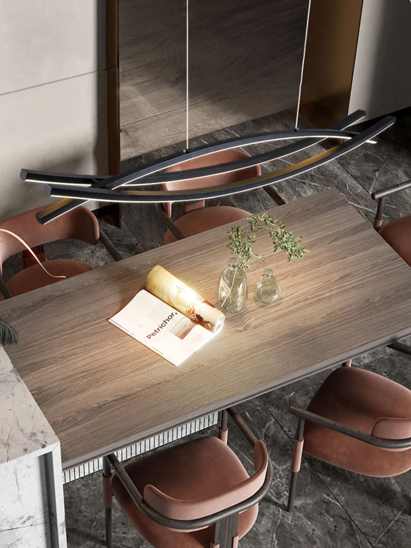 Curinis Modern Minimalist Art LED Chandelier - Letslighting
