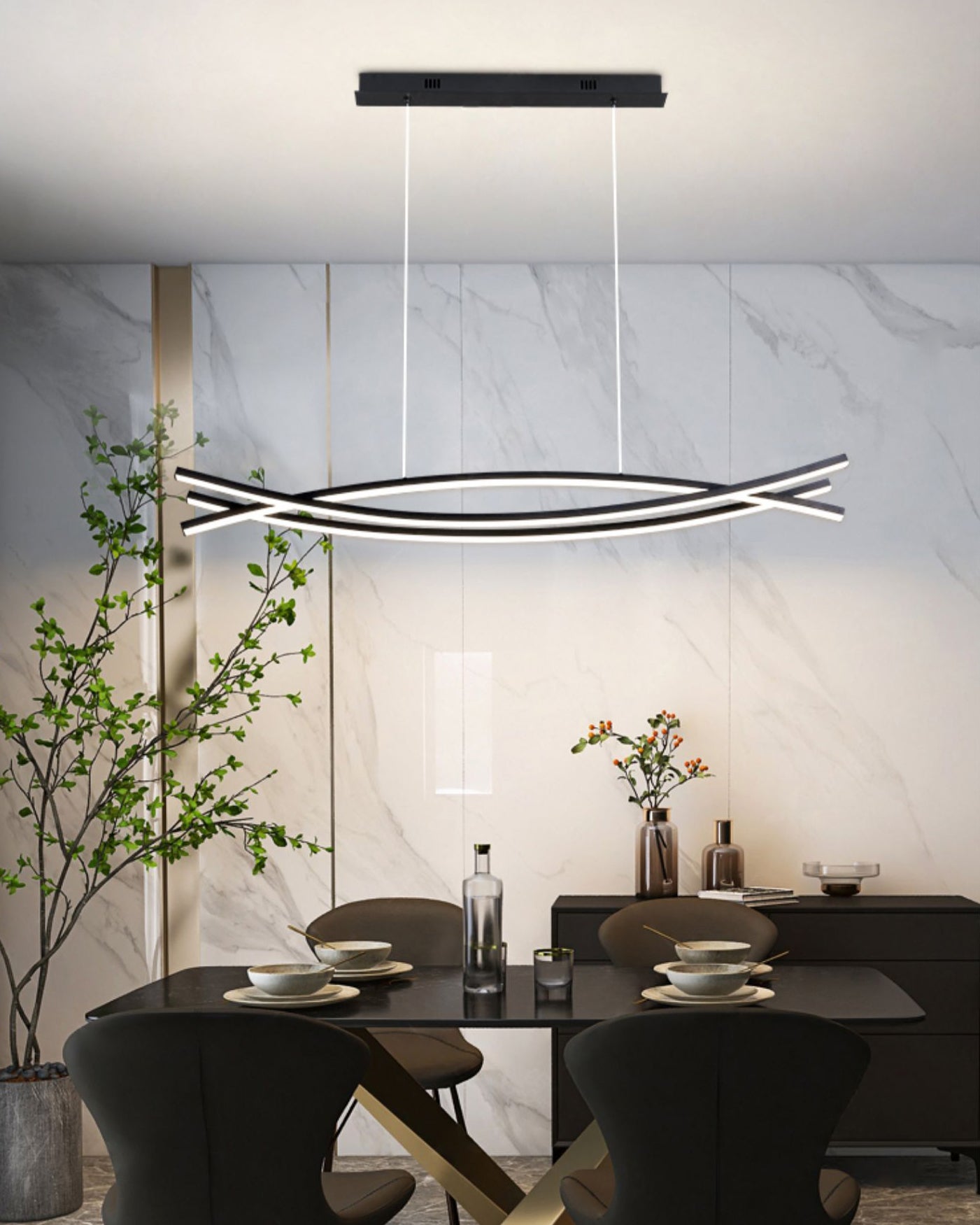 Curinis Modern Minimalist Art LED Chandelier - Letslighting