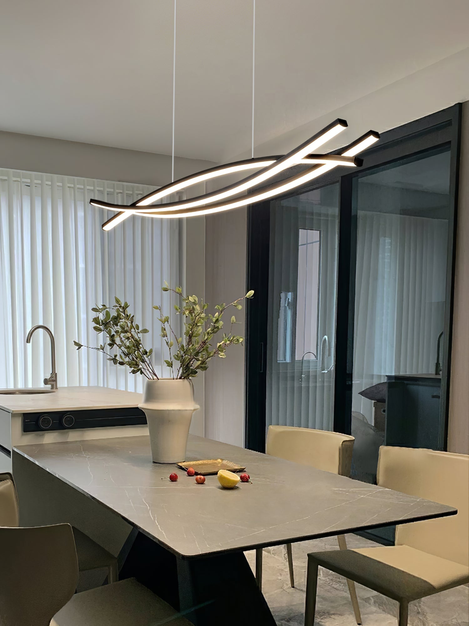 Curinis Modern Minimalist Art LED Chandelier - Letslighting
