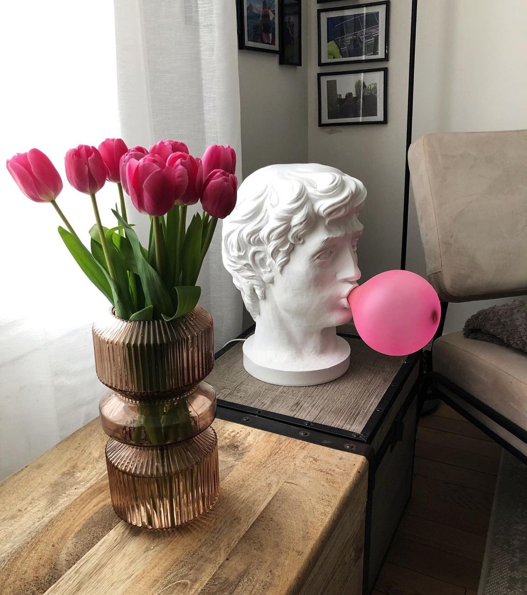 PopArt Contemporary Glass Table Lamp - Letslighting