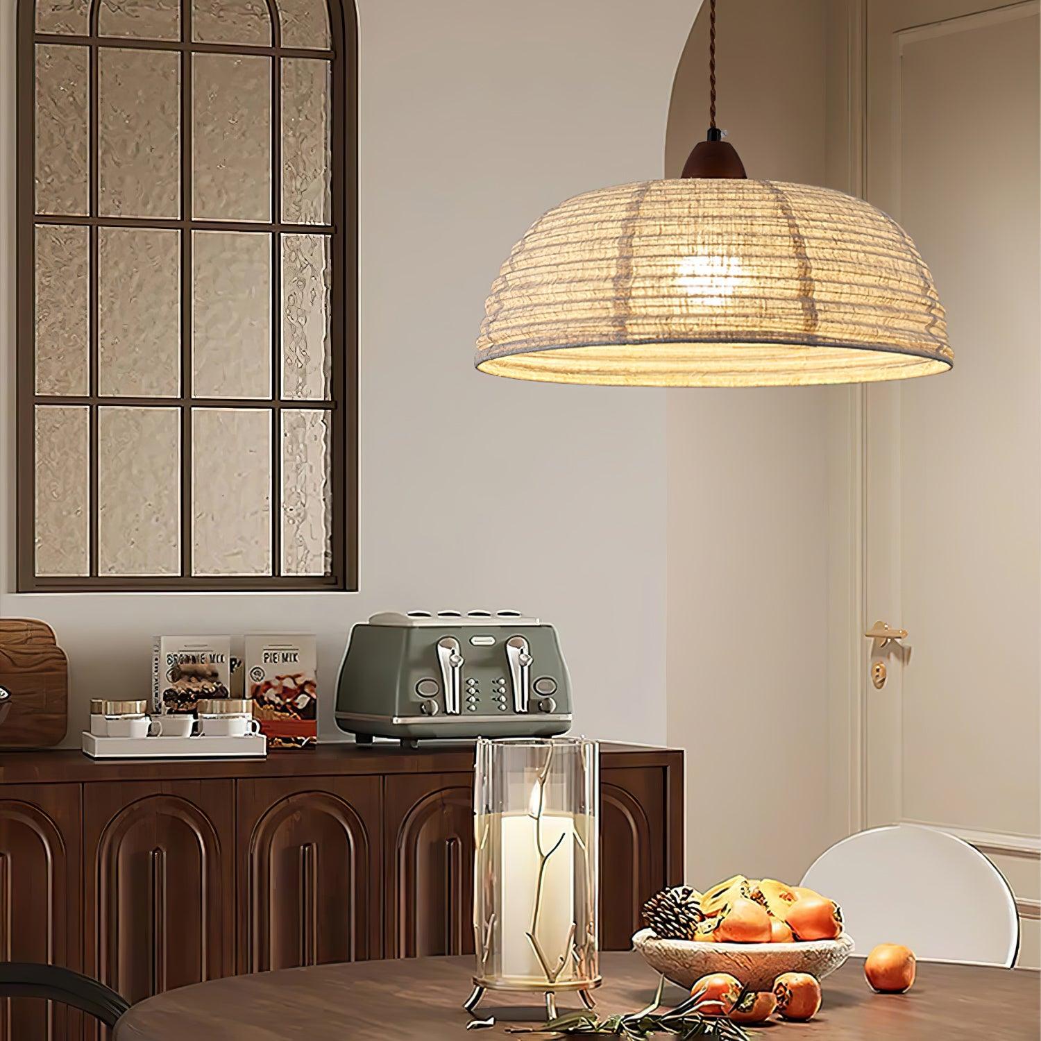 Elara Modern Fabric Pendant Light - Letslighting