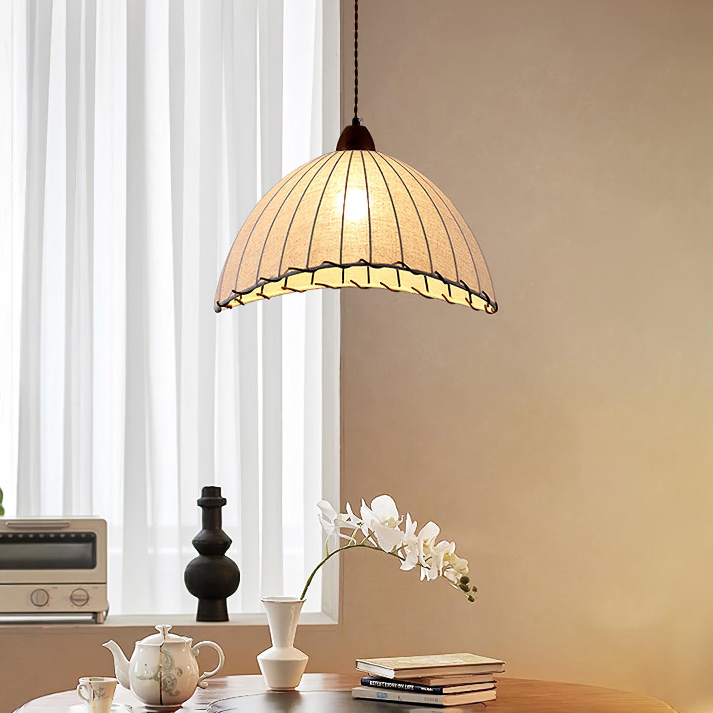 Elara Modern Fabric Pendant Light - Letslighting