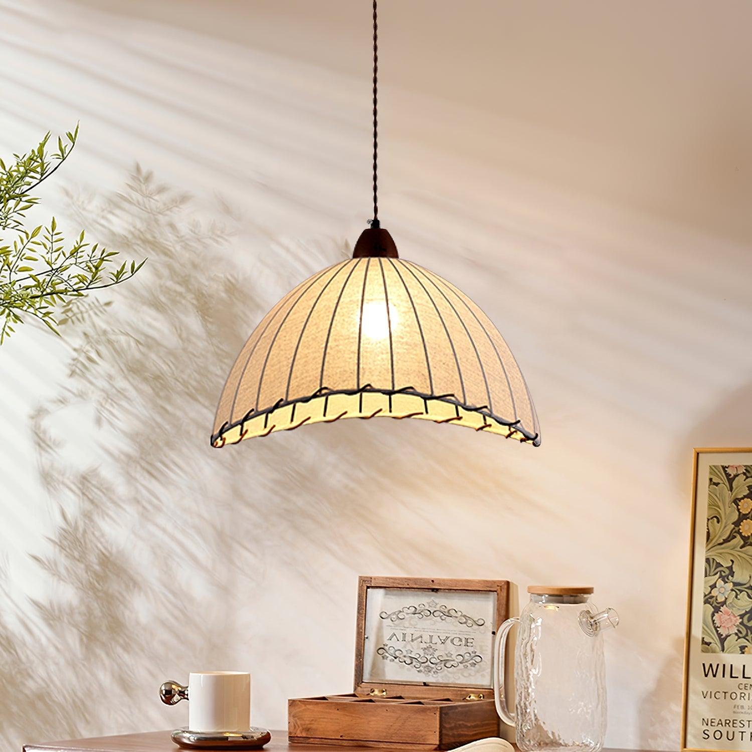 Elara Modern Fabric Pendant Light - Letslighting