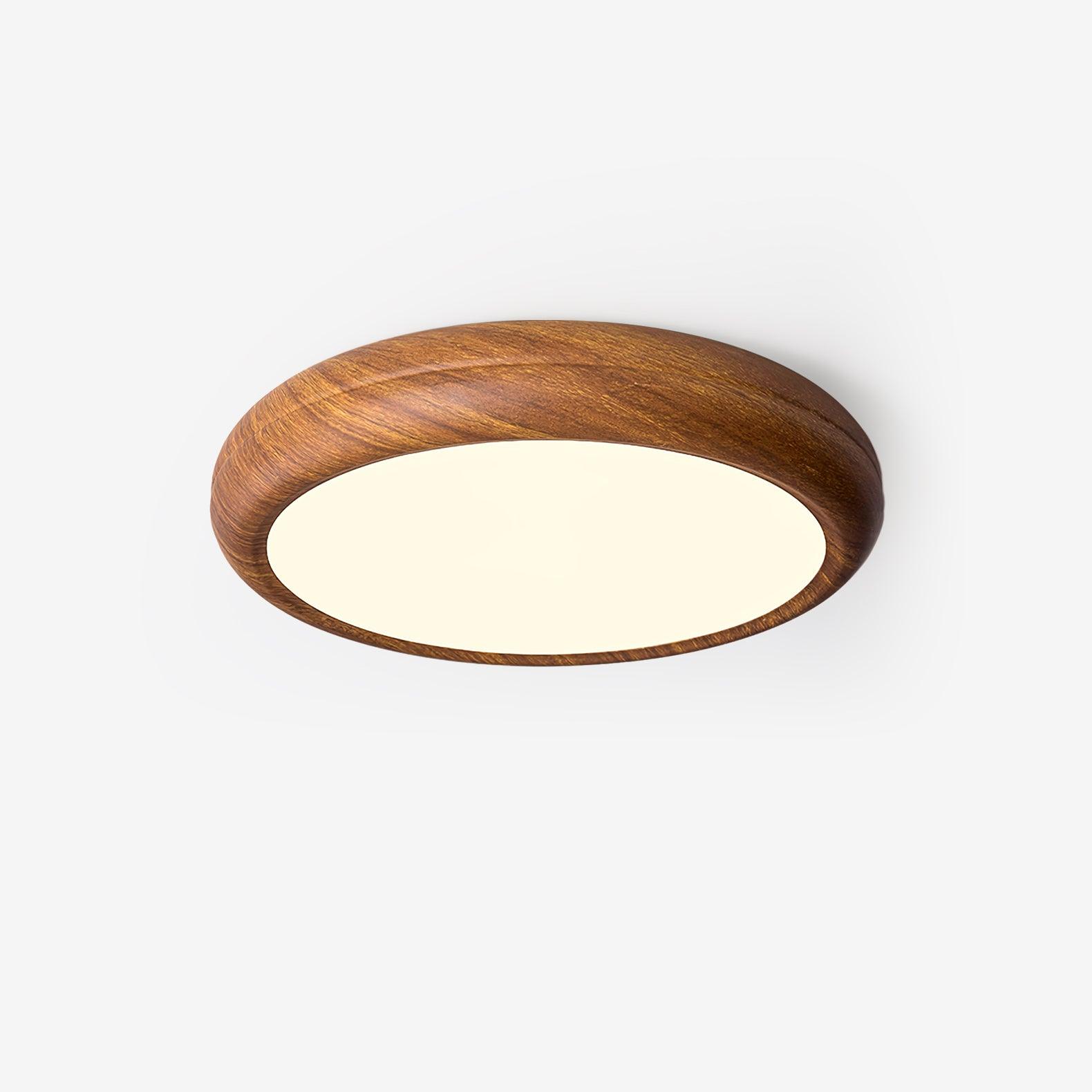 Muto Wood Grain Round  Ceiling Light