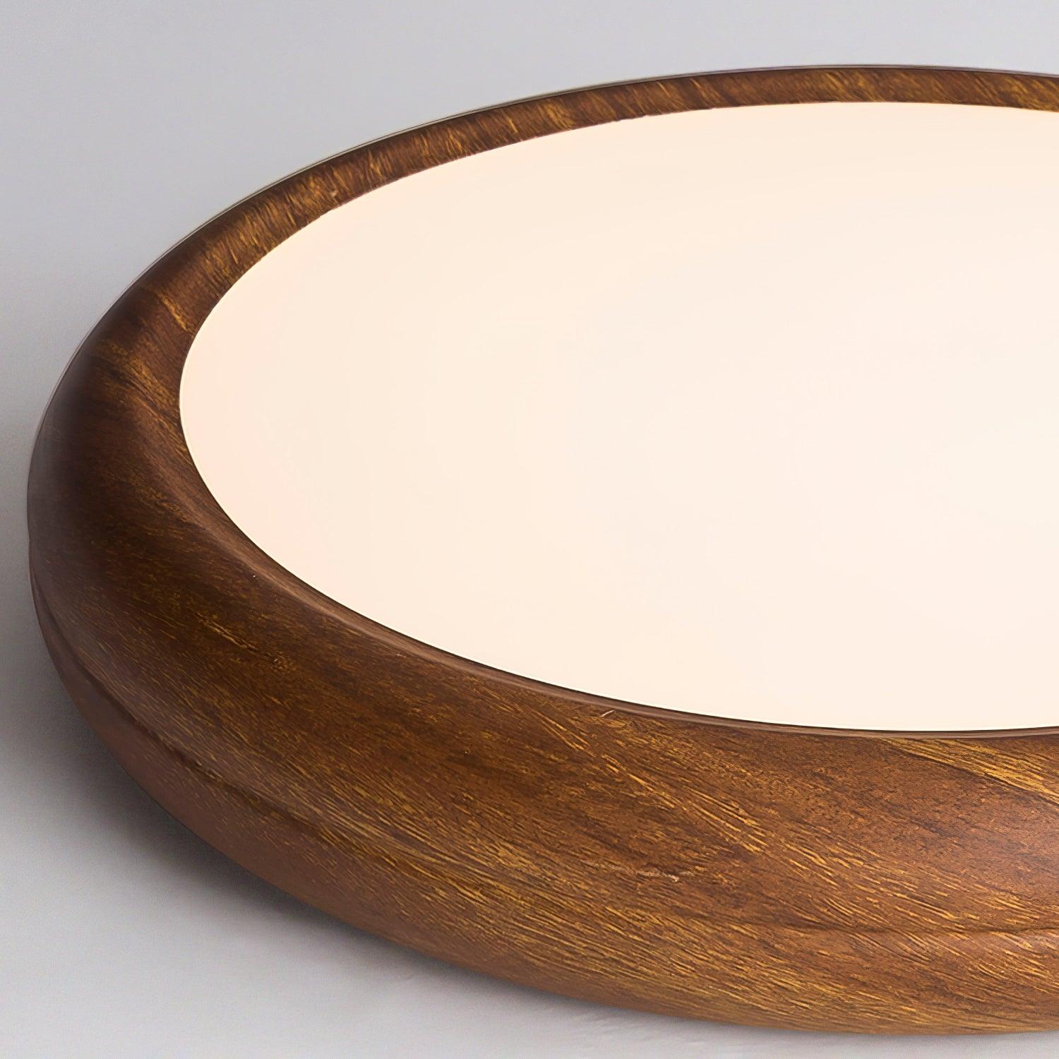 Muto Wood Grain Round  Ceiling Light