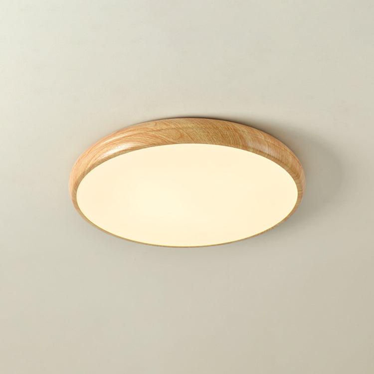 Muto Wood Grain Round  Ceiling Light