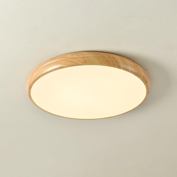 Muto Wood Grain Round  Ceiling Light