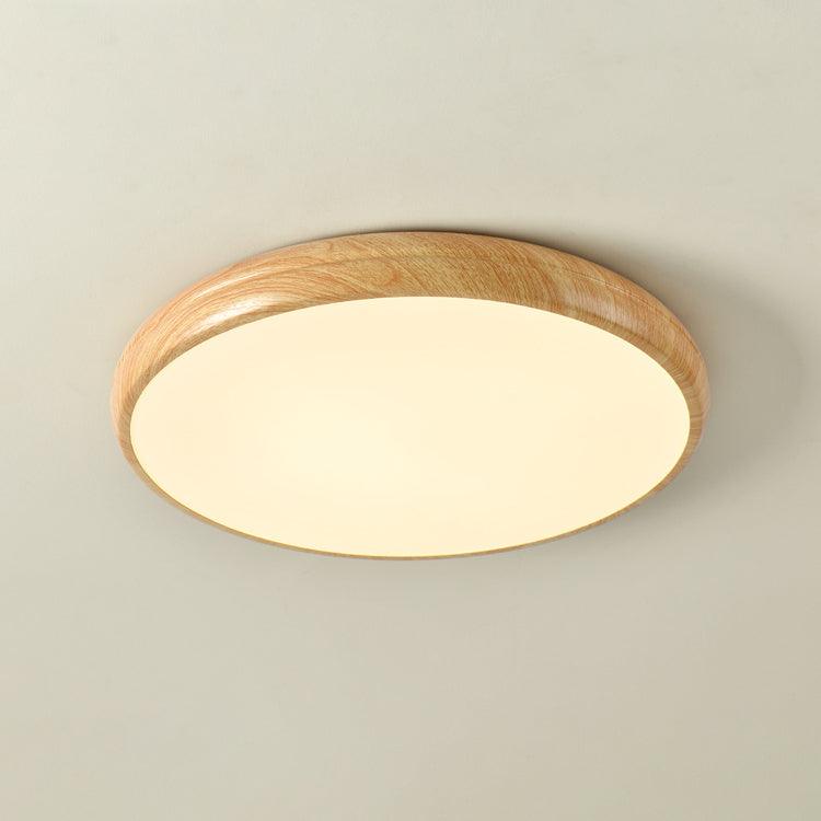 Muto Wood Grain Round  Ceiling Light