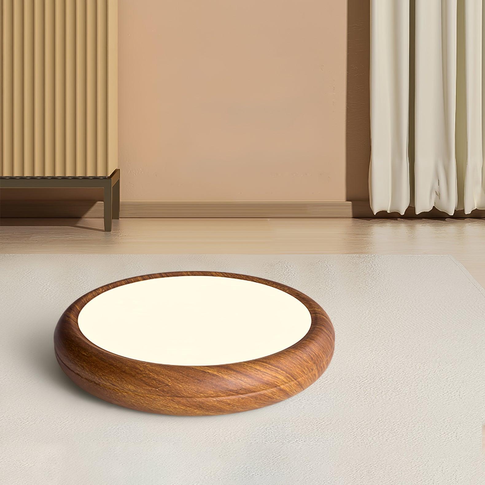 Muto Wood Grain Round  Ceiling Light