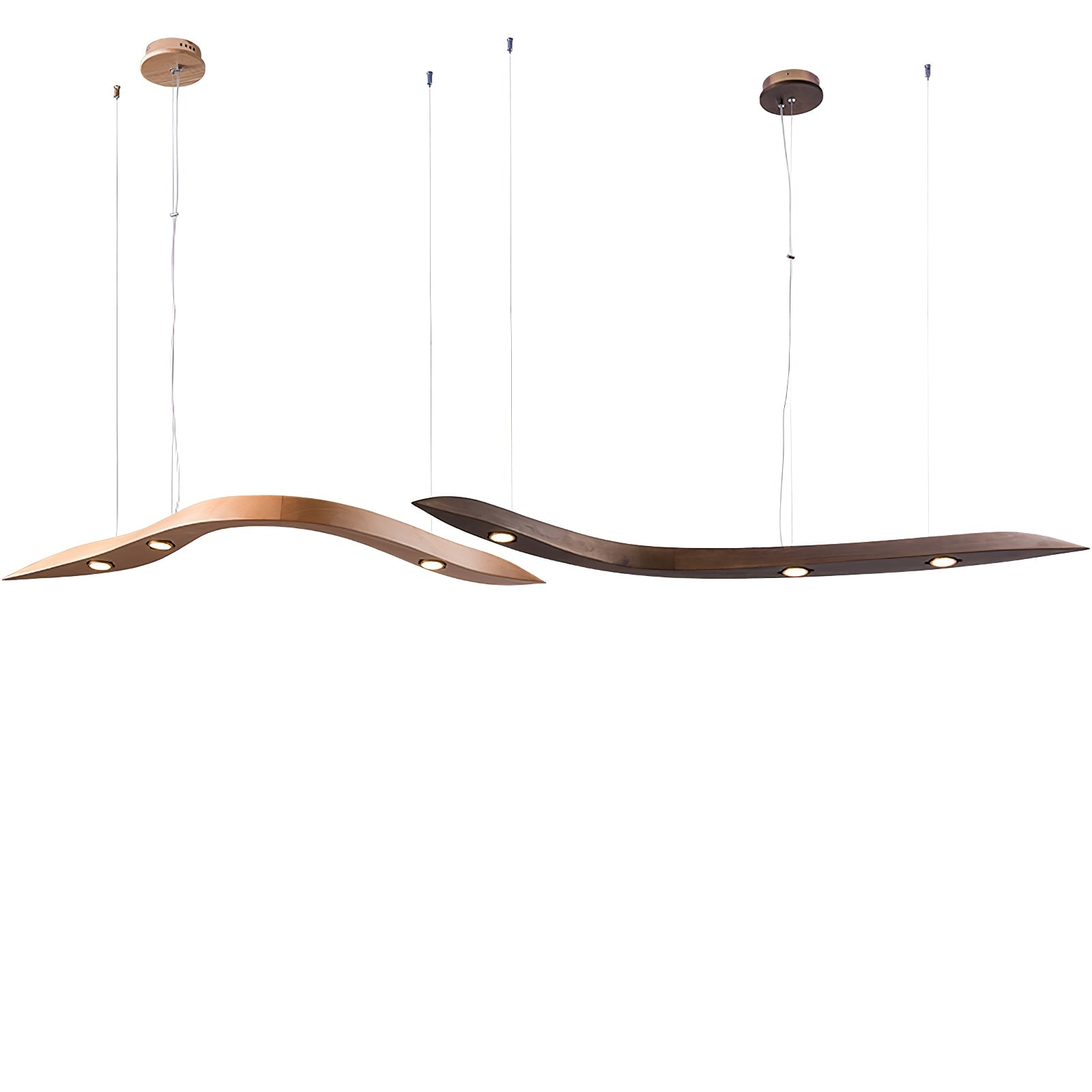 Flow Minimalist Wood Pendant Lamp - Letslighting