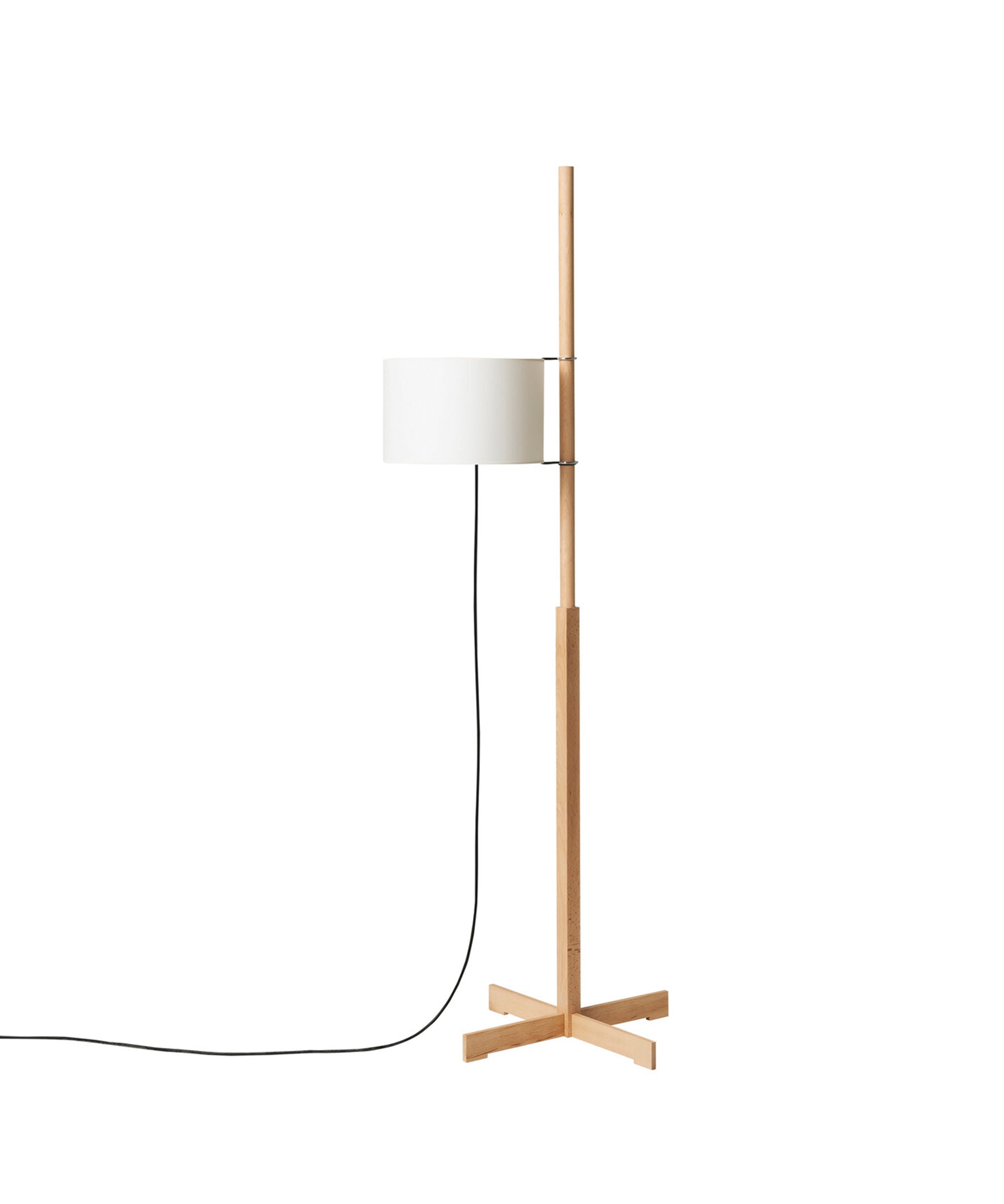 Torna Wood Fabric Floor Lamp - Letslighting