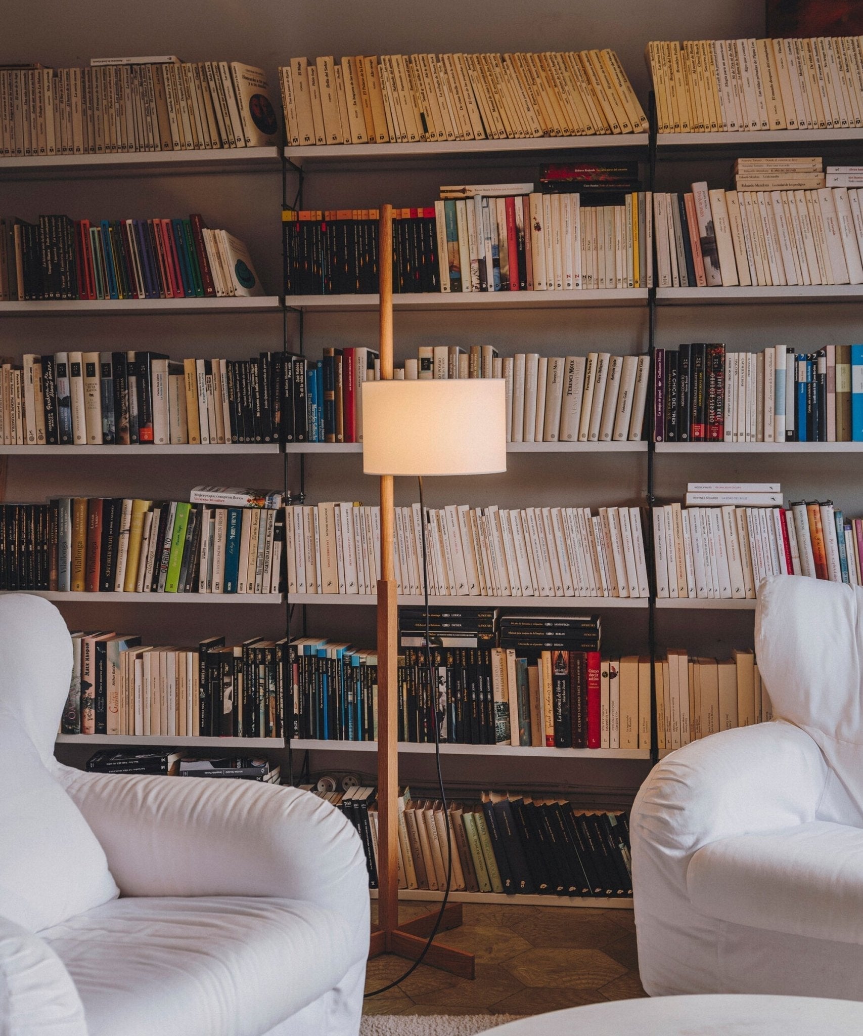 Torna Wood Fabric Floor Lamp - Letslighting